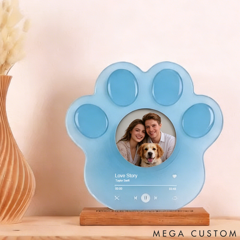 Personalized Pet Lover Custom Photo Pet Lover Valentine Light