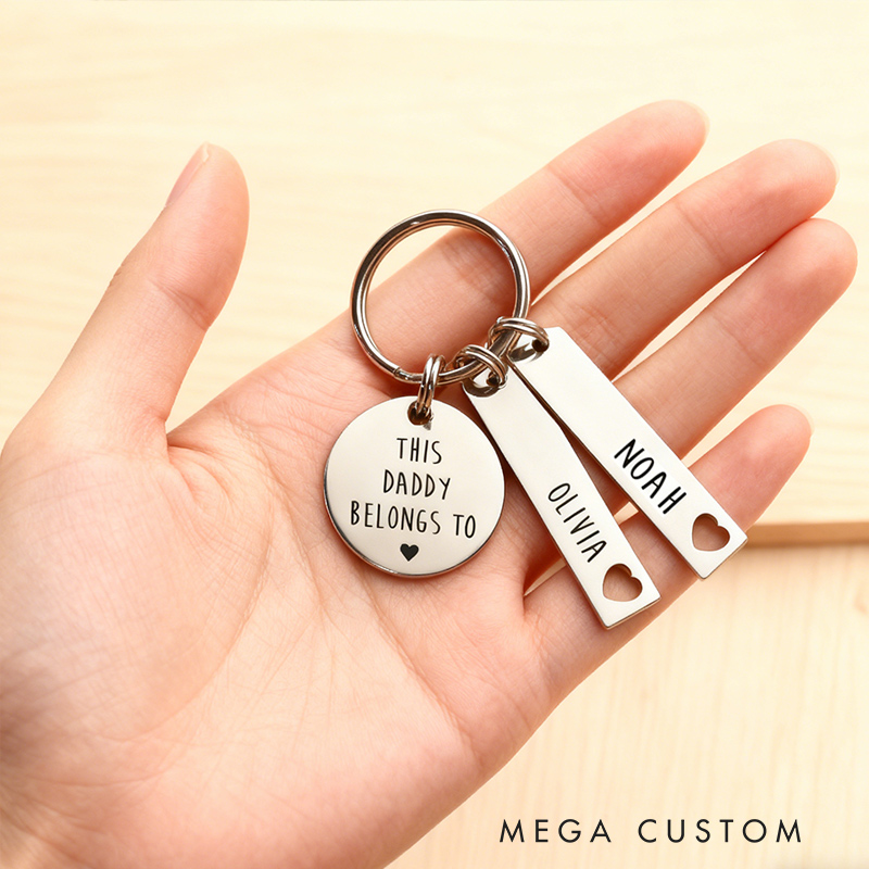 Personalized Stainless Steel Home Keychain Engraved Custom New House Gift