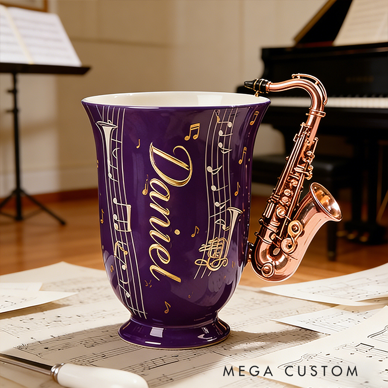 Personalized Musical Instrument Coffee Mug a Unique Way to Celebrate Your Love for Music