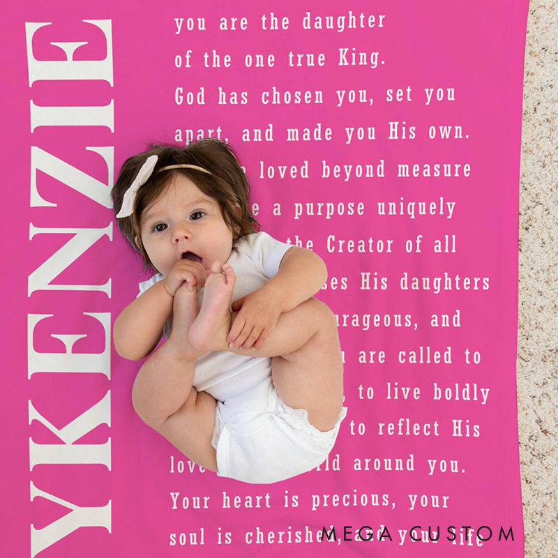 Personalized God has Chosen you Throw Blanket with Custom Name Faith Home Decor Religious Gift Christian Gift 