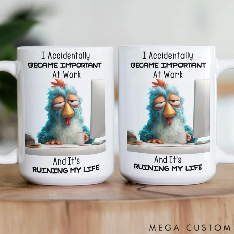 Personalized Pet Lover I Accidentally became important at Work Mugs