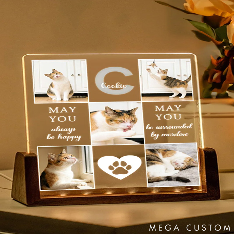 Personalized Pet Lover May You Always be Happy Light