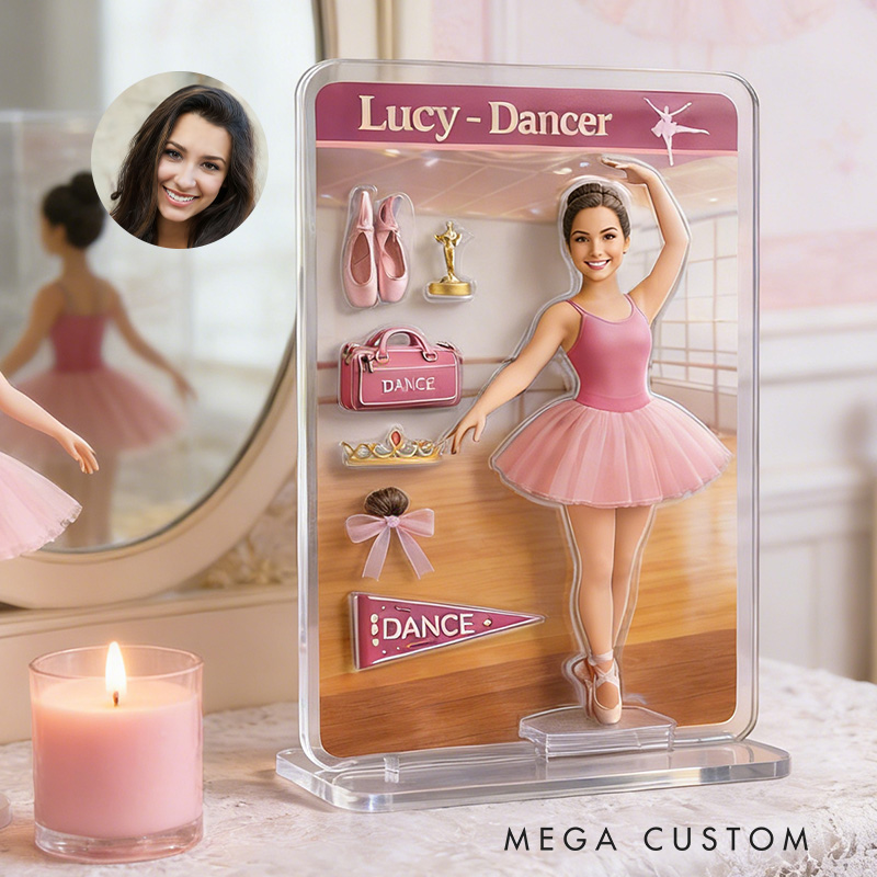 Personalized Ballet Themed Acrylic Decor Custom Photo Gifts The Perfect Present for Ballet Lovers
