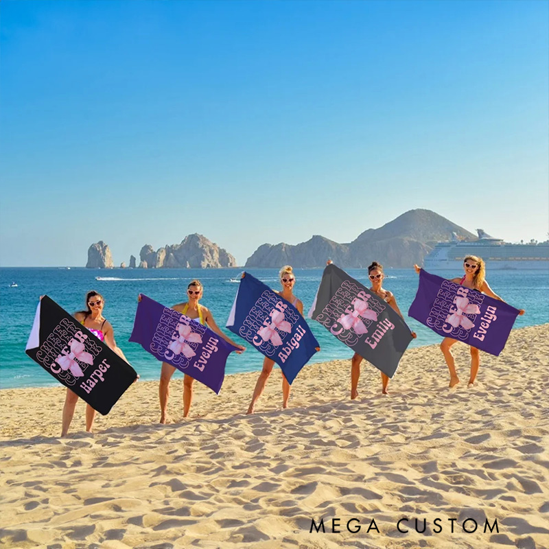 [Copy]Personalized Softball and Baseball Stylish Design Beach Towel with Custom Name and Number