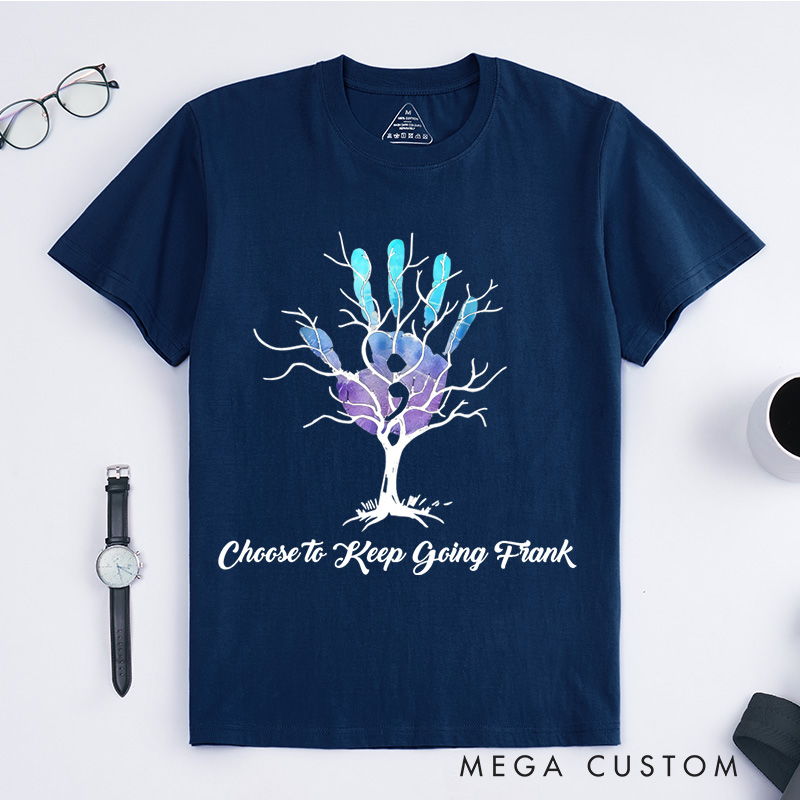 Personalized Your Story Isn't Done Yet Semicolon T-Shirt Suicide Prevention Awareness Gift
