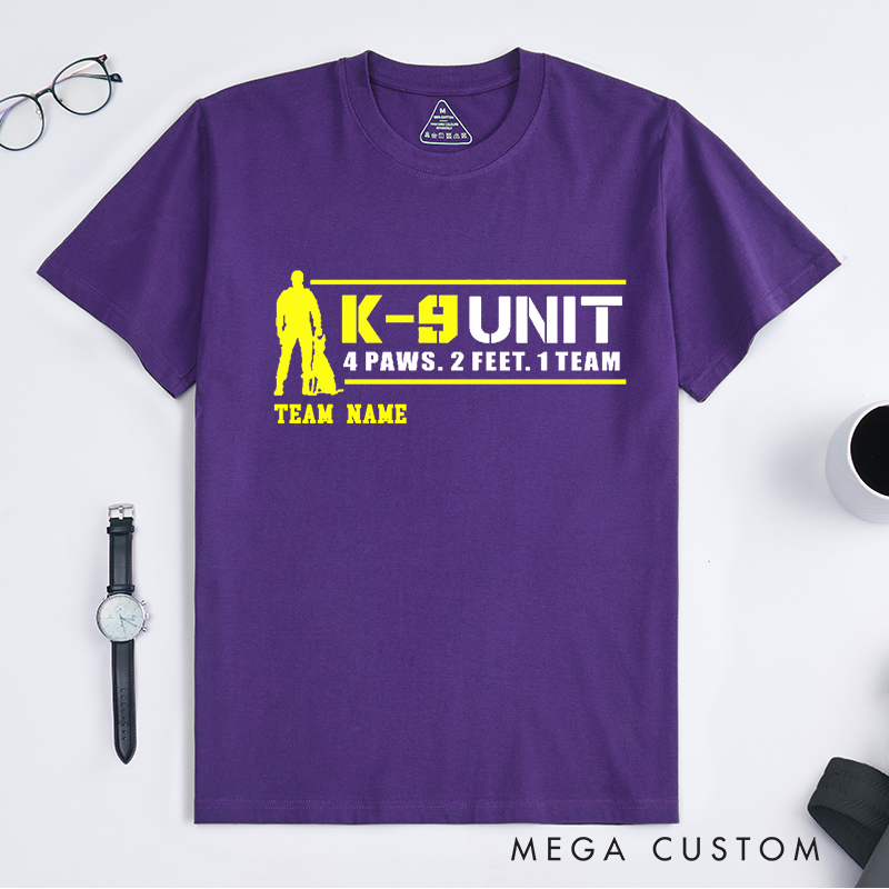 Personalized Police K9 Unit Team Design Gift for Police Officer T-Shirt