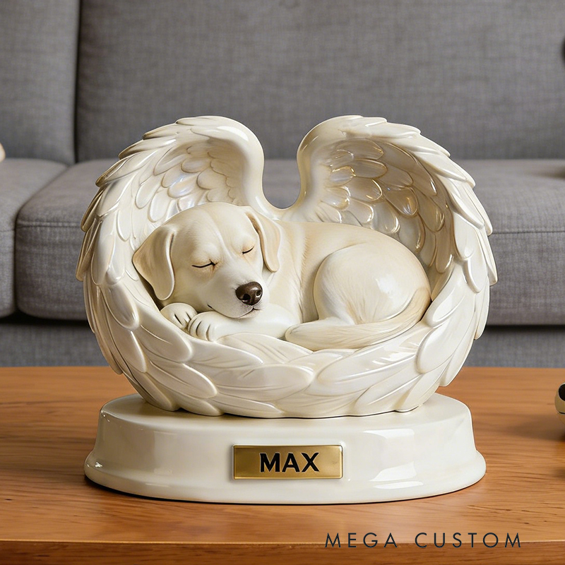 Personalized Angel Wings Pet Memorial Decor Create a Lasting Tribute to Your Beloved Animal