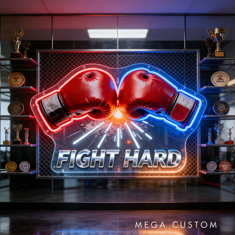 Personalized Boxing Glove Neon Sign the Perfect Gift for Boxing Lovers