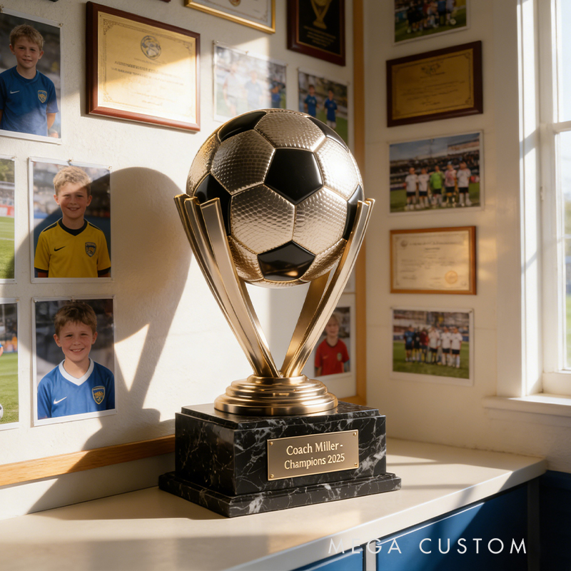 Personalized Soccer Coach Trophy Acrylic Plaque