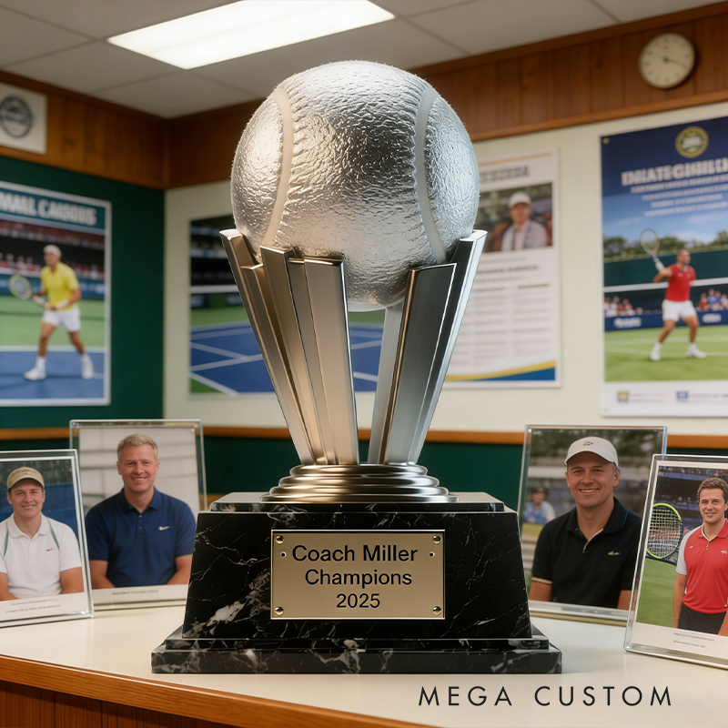 Personalized Acrylic Baseball Coach Trophy