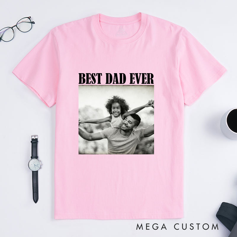 Personalised Photo Dad Shirt Custom Comfort Colors Dad Shirt Dad Picture Tshirt  Gift for Dad Dad Tee Dad Gift Grandpa Gift
