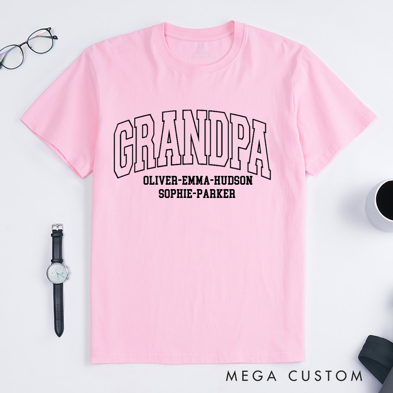 Personalized Grandpa Shirt Father's Day Gift Gift for Him Dad Shirt New Grandpa Gift Comfort Colors TShirt Husband Shirt