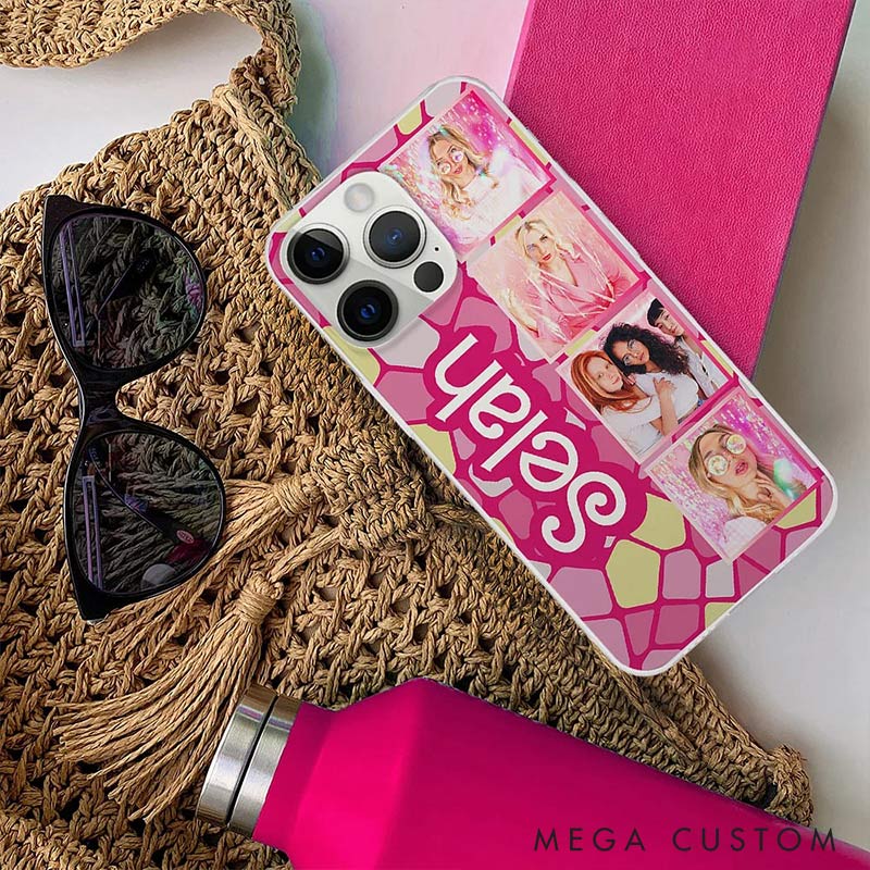 Personalized Bestie Custom Photo Colorful Style Phone Case Valentines Gift for Friendship Galentines Gift for Beaties