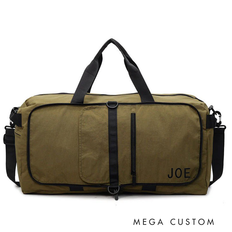 Personalized Fitness Large Capacity Gym Bag with Embroidery Custom Name for Gym Lovers 