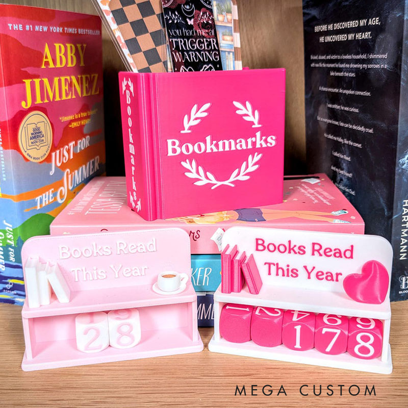 Book Counter Books Read This Year Book Lover Gift Bookshelf Decor Book Club Gifts Bookish Library Decor Bookworm Reading Challenge