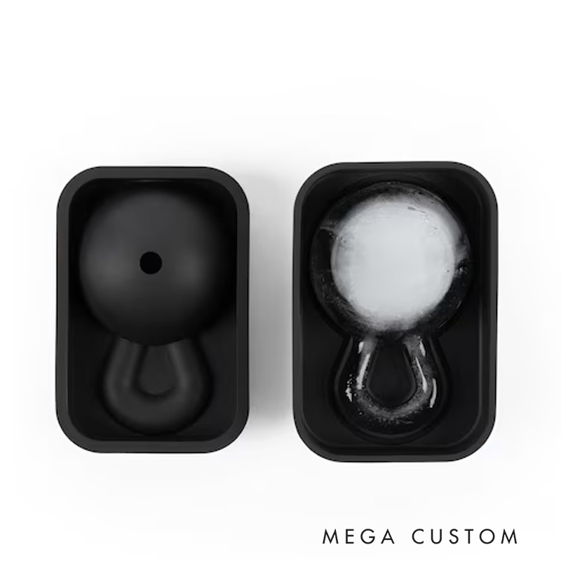 Personalized Kettlebell Ice Ball Mold with Custom Text Fitness Gift Whiskey Ice Cube for Gym Lovers