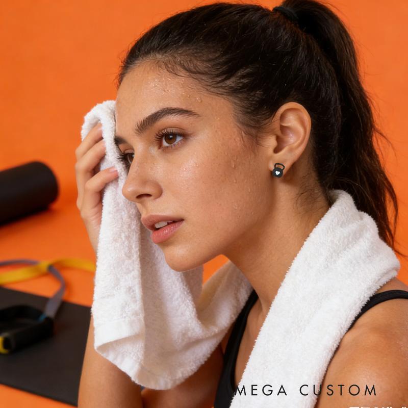 PersonalizedKettlebell Earrings Fitness CrossFit Jewelry Dumbbell Acrylic Earrings Accessories for Gym Lovers