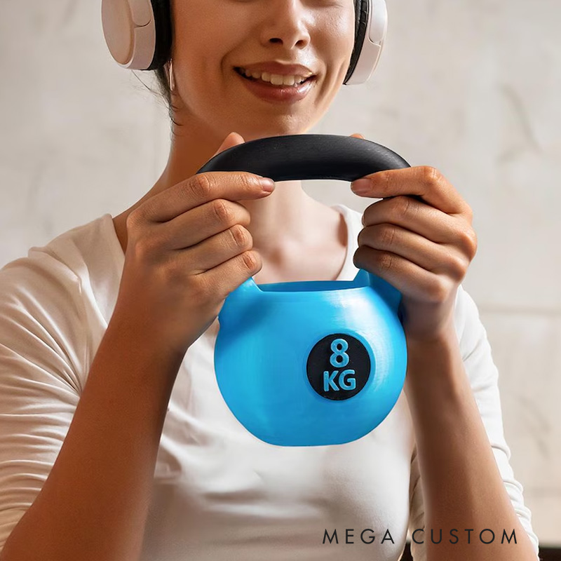 Personalized Text Kettlebell Pencil Holder 3D Printed Kettlebell Desk Organizer Gym Accessory Housewarming Birthday Gift for Fitness Lover