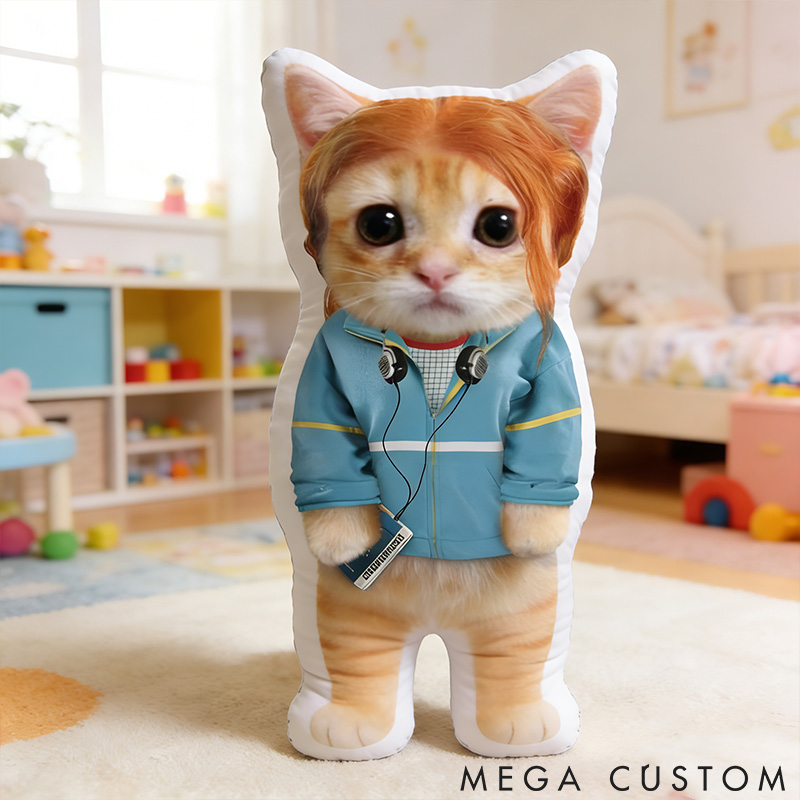 Personalized Pet Lover Funny the Purrfectly Dressed Kitty Companion Graphic 3D Print Pillow
