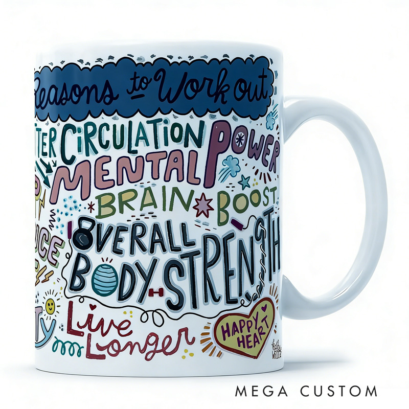 Personalized Couple Mug Fitness Gift Exercise Coffee Mug Reasons To Work Out Mug Fitness Mug Fitness Inspiration Gift Exercise Inspiration Gift Fitness Cup