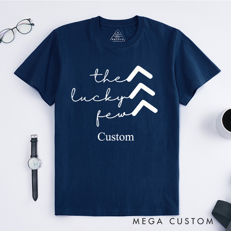 Personalized The Lucky Few Minimalist Arrows Down Syndrome Awareness Promoting Love and Support T-shirt