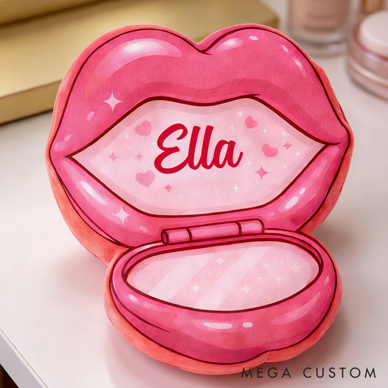 Personalized Lip-Shaped Pillow Funny Glamorous Lip Throw Pillow Naughty Gift for Girlfriend Valentine's Gift for Her