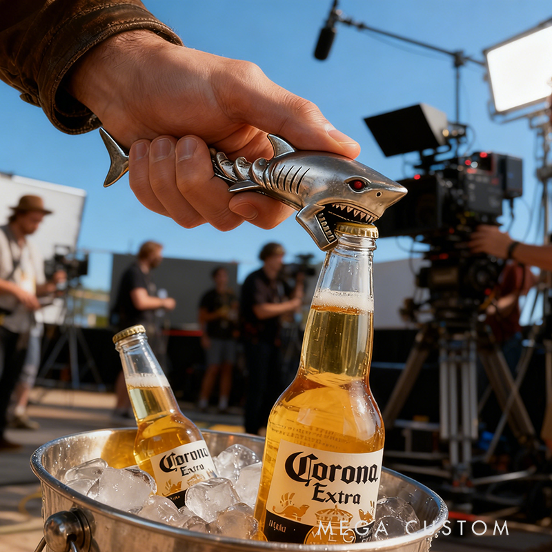 Shark Shaped Metal Bottle Opener - Beach & Party Themed Bar Tool for Beer