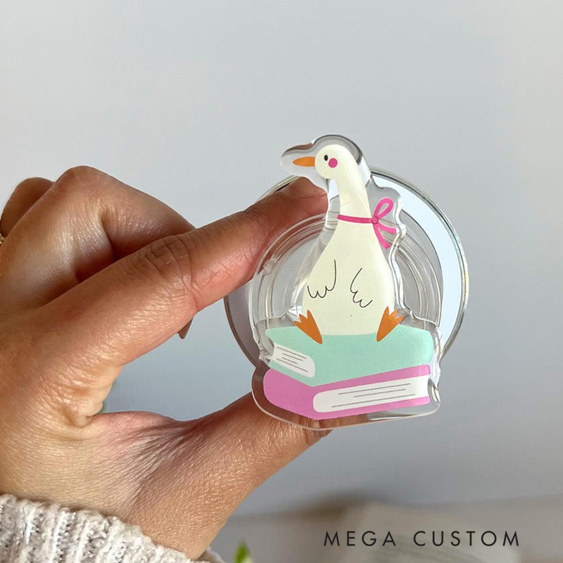 Reading Goose Magnetic Kindle Grip Silly Goose MagSafe Kindle Grip Magnetic Kindle Holder Kindle Accessories Bookish Gifts for Her