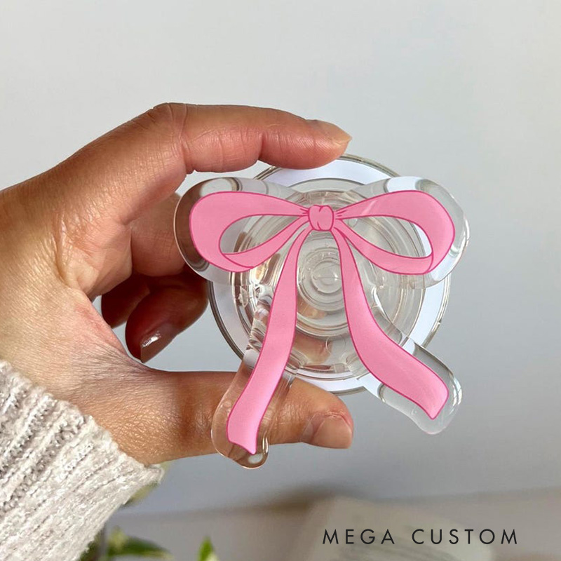 Pink Bow Magnetic Kindle Grip MagSafe Kindle Grip Magnetic Kindle Holder Kindle Accessories Bookish Gifts for Her