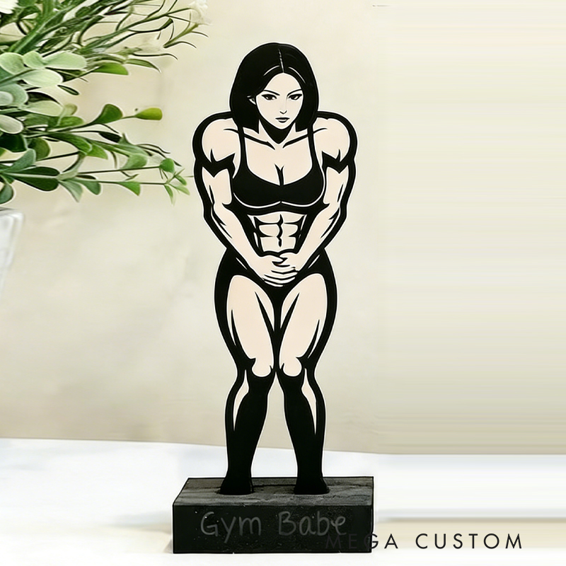 Personalized Standing Gym Bathroom Sign People 3D Printed Custom Fitness Gym I Have To Pee CrossFit Personal Trainer Gift for Coach Trainer Gym Lover