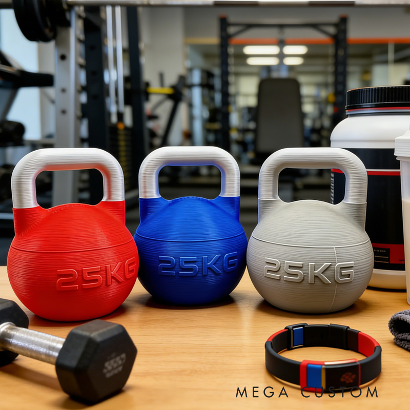 Personalized 3D Printed Kettlebell Protein Supplement Holder Gym Accessories Custom Colors Available Athlete Gift for Coach Trainer Gym Lover