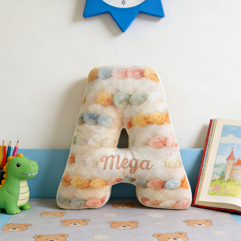 Personalized Yarn Ball Knitting Pillow Graphic 3D Print Knitting Letter with Custom Name Gift for Knitting Lovers