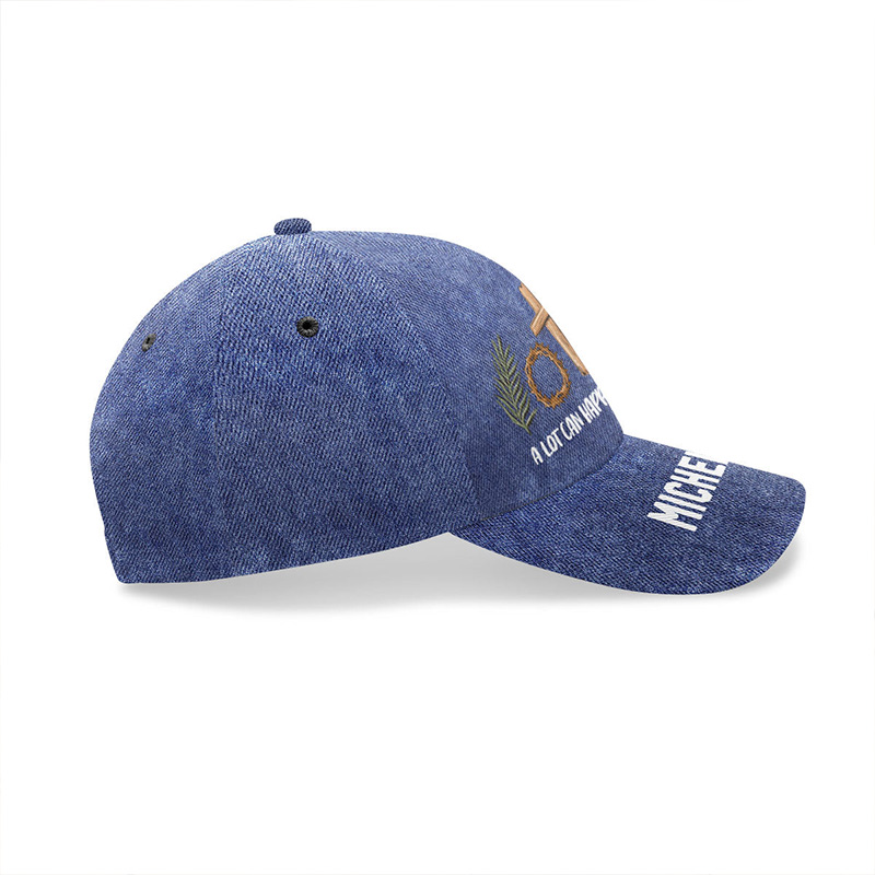 Personalized a Lot can Happen in 7 Days Classic Cap with Custom Name Baseball Cap Religious Gift Christian Easter Gift 