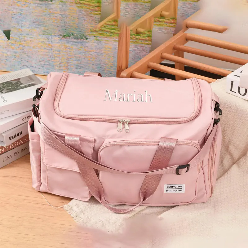 Personalized Duffle Bag Name Gym Bag Initial Gym Bag Overnight Bag Birthday Christmas Gift for Fitness Lovers