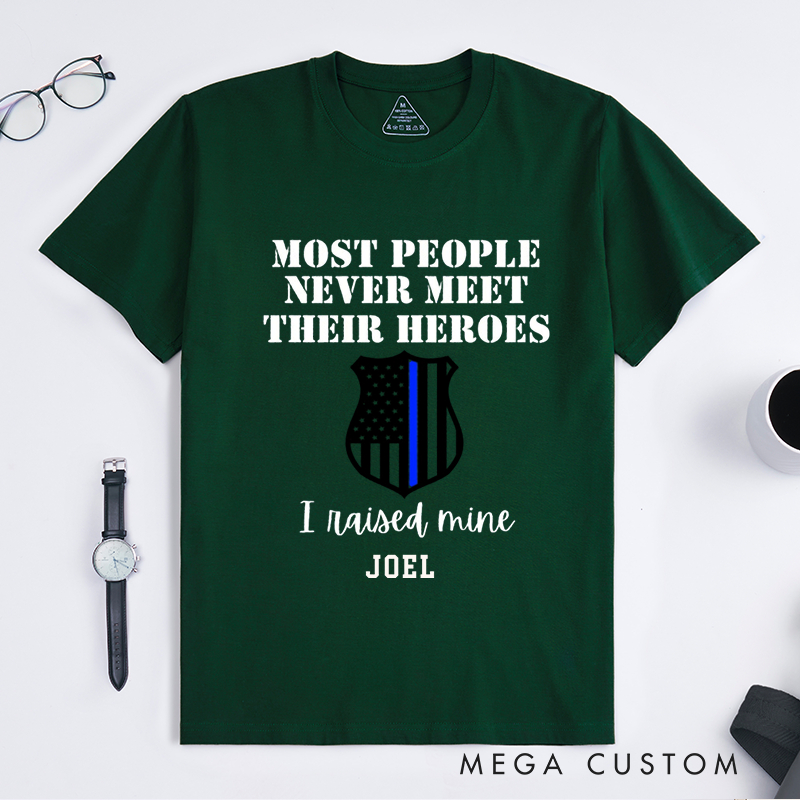Personalized Hero Tribute Police Design Gift for Police Officer T-Shirt