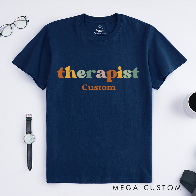 Personalized Colorful Positive Mental Health Advocacy Support T-shirt