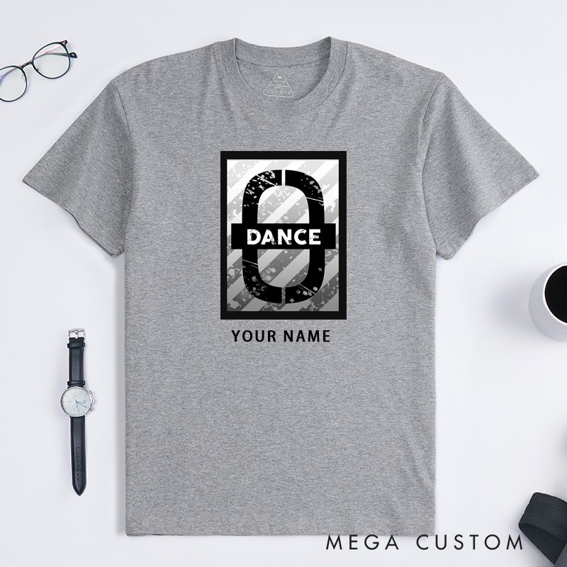 Personalized Classic T-Shirt Unisex Custom Name Tee Unique Gift for Dancer Hip Hop Lovers Cool Street Style Apparel for Men and Women