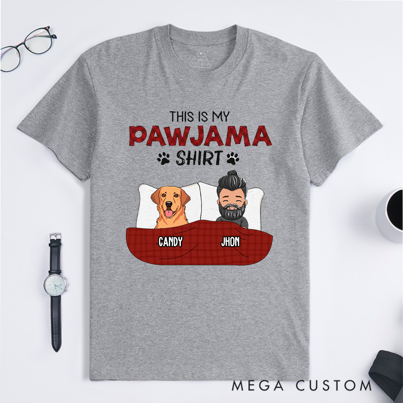 Personalized Dog Lover Pajama Shirt T-Shirt