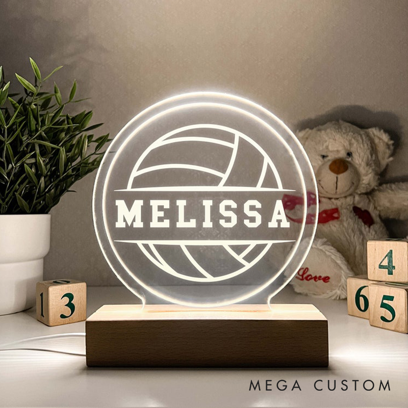 [Copy]Personalized American Football LED Night Light with Helmet, Ball, and Name in Elegant Script Design