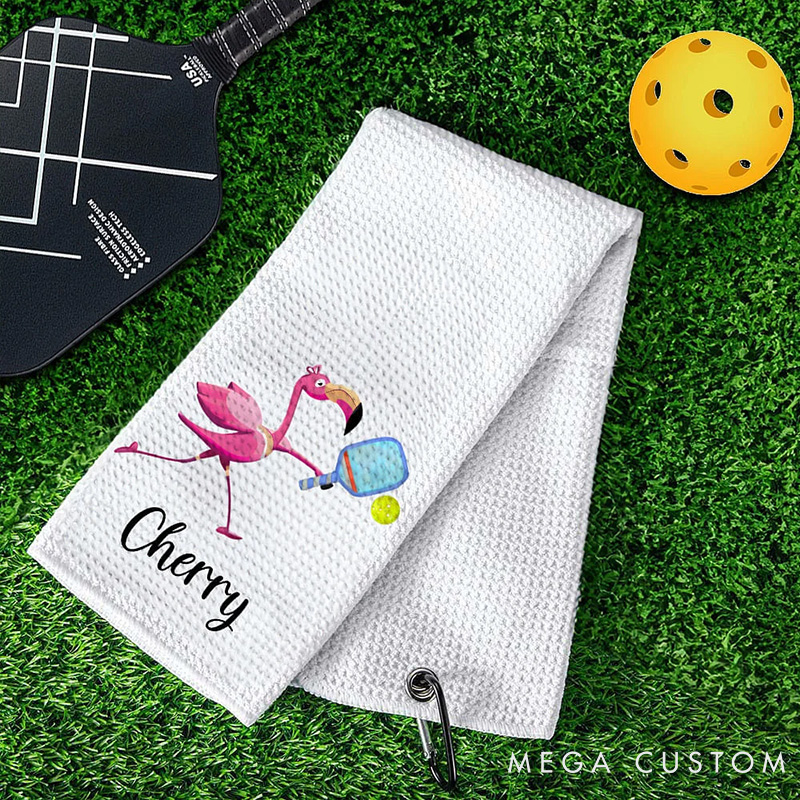 Personalized Pickleball Towel with Custom Name and and Premium Sports Design for Players