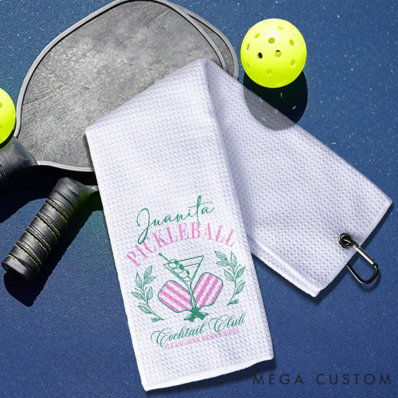 [Copy]Personalized Pickleball Towel with Custom Name and and Premium Sports Design for Players