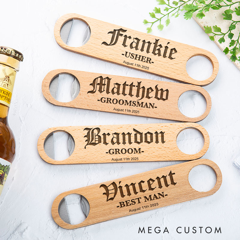 Personalized Groomsman Bottle Openers Groom Bachelor Party Favors Openers Best Man Gift