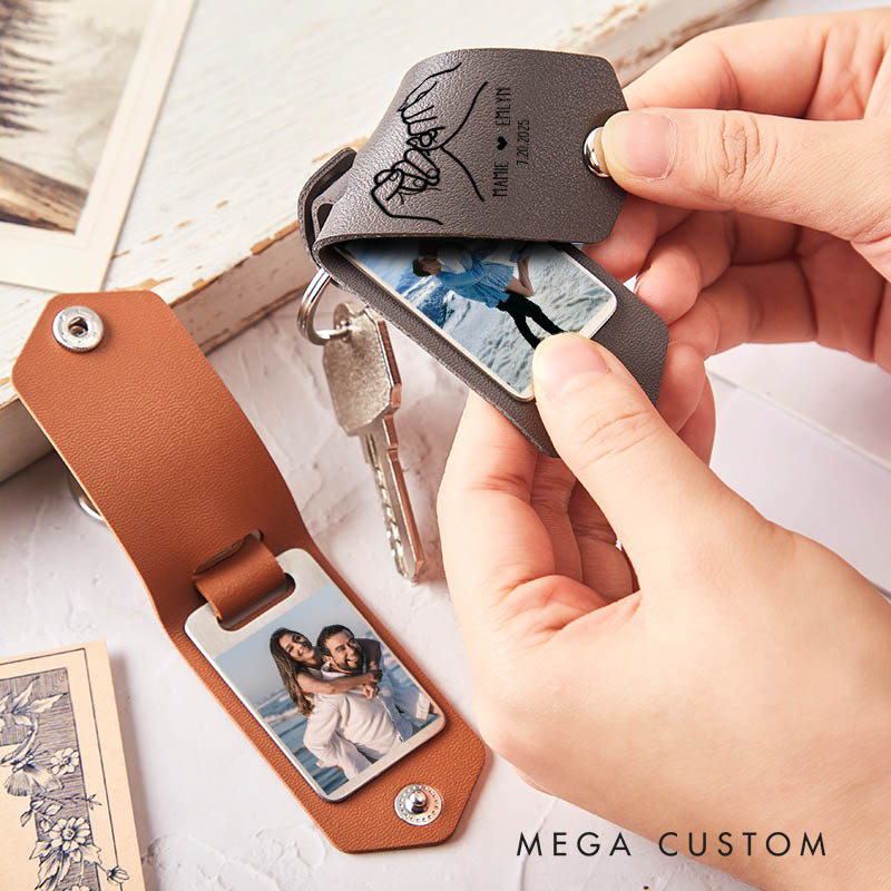 Personalized Couple Pinky Promise Keychains for Boyfriends Girlfriends