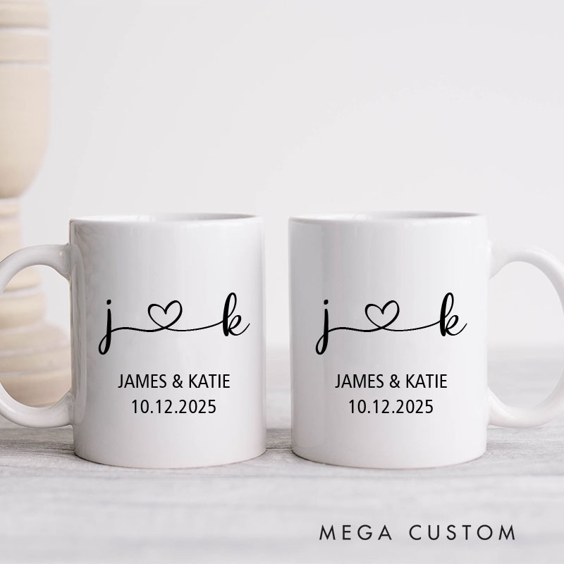 Personalized Mr & Mrs Coffee Mugs Husband and Wife Mugs