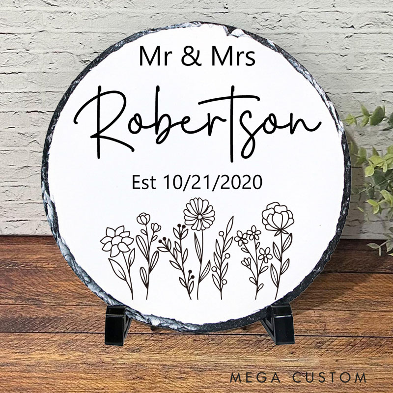 Personalized Anniversary Garden Stone Couples 5th Anniversary Garden Stone Gift for Wife Husband