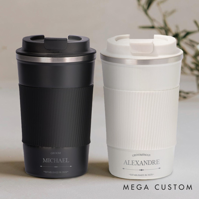 Personalized Groom Wedding Party Coffee Cup Bachelor Party Cup For Groomsman Best Man Gift for Men