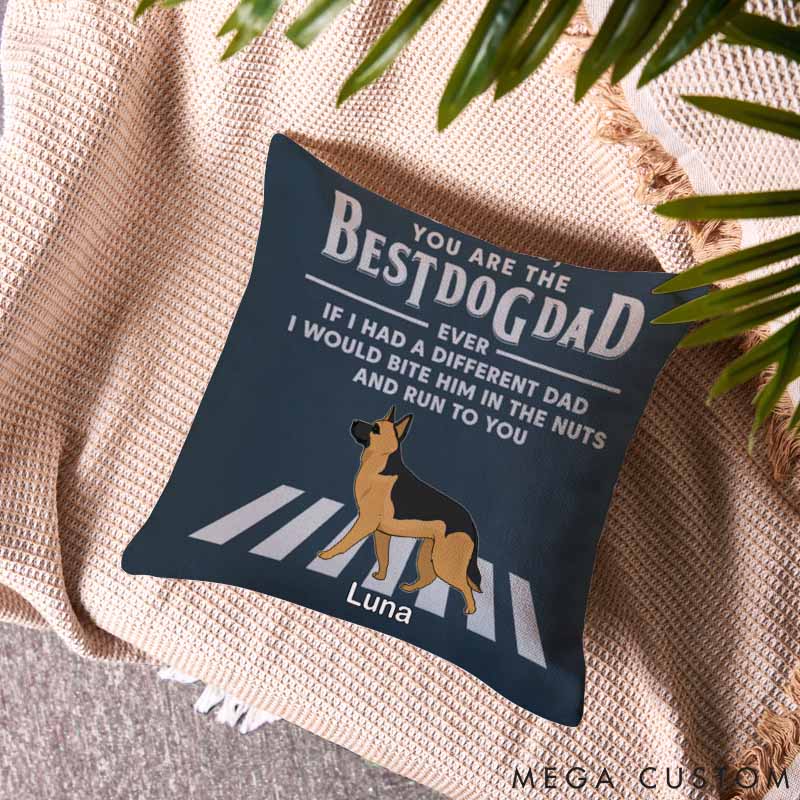 Personalized Dog Lover Dogs Run to You Throw Pillows