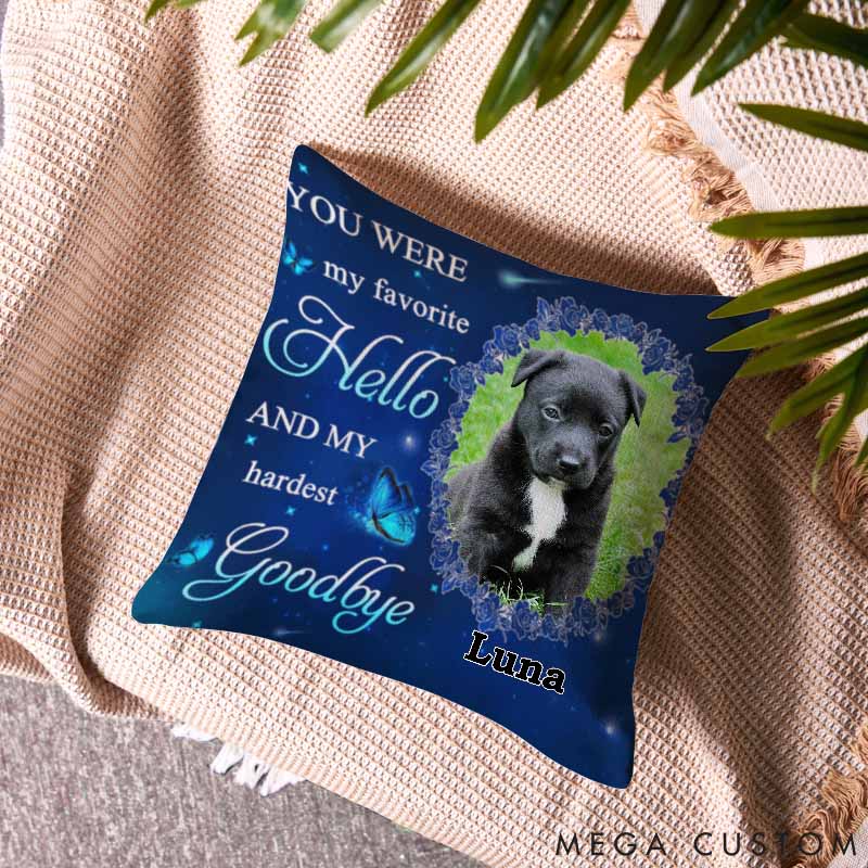 Personalized Dog Lover A Big Piece of My Heart Throw Pillows