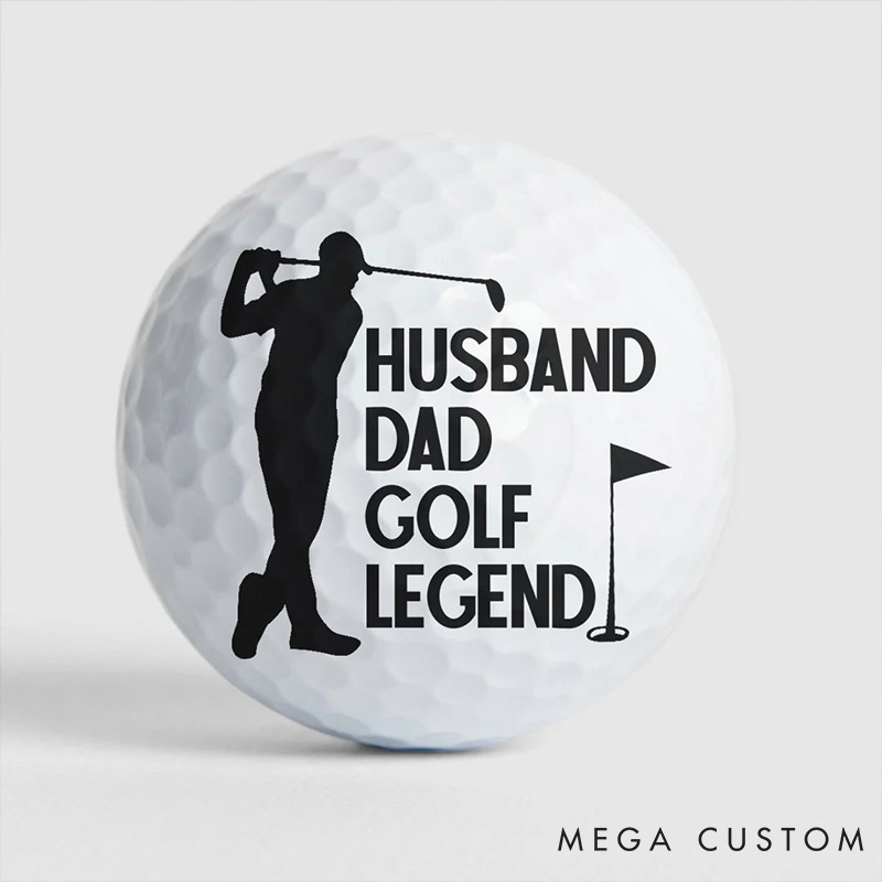 Personalized Photo Golf Ball with Custom Name for Unique Gifts
