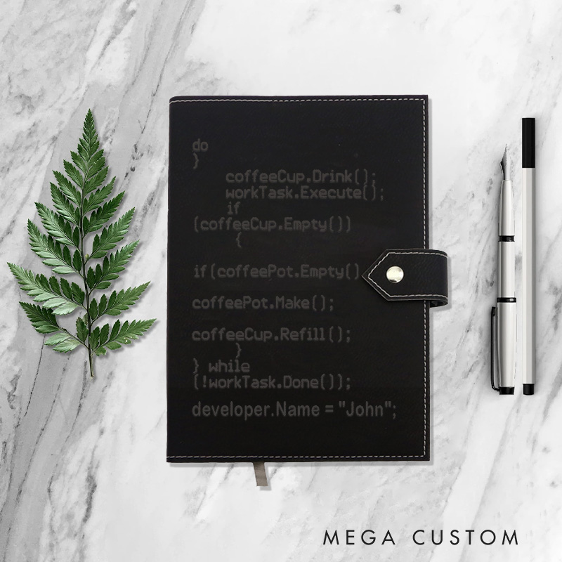 Personalized Programmer's Workflow Journal Technology Computer Lovers Gift for Geek Nerd